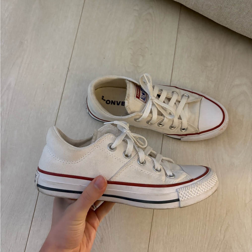 Converse White Canvas Sneakers